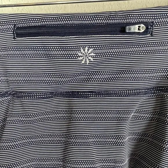 Athleta Tiered Mini Tennis Skirt – Size XS – Blue Striped - Picture 5 of 7